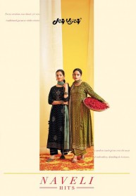 Jay Vijay Naveli Hits Silk Digital Print Dress Materials